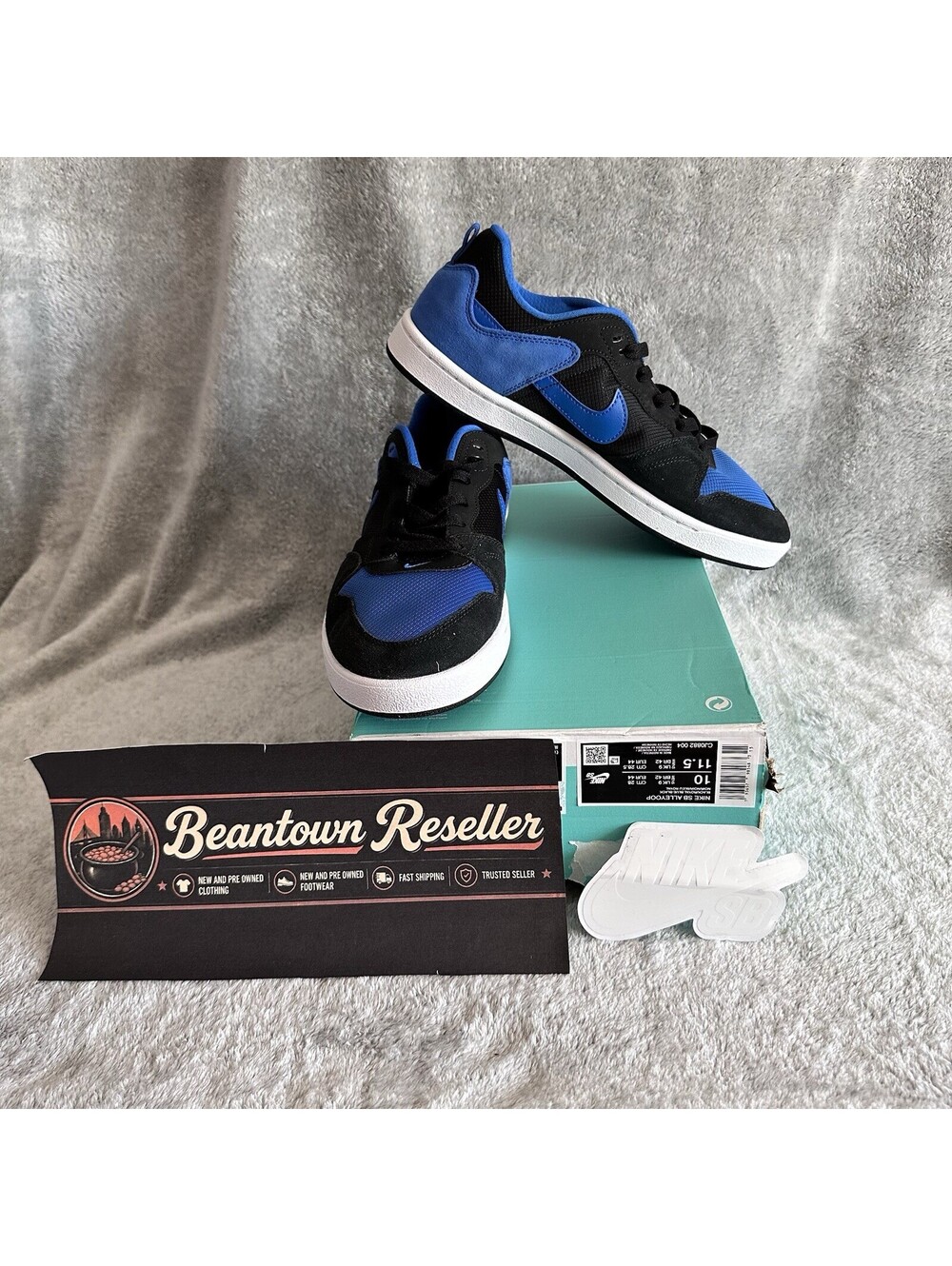 Nike Men’s Size 10/ SB Alleyoop Royal Blue Black Skate Shoes CJ0882-004 NEW